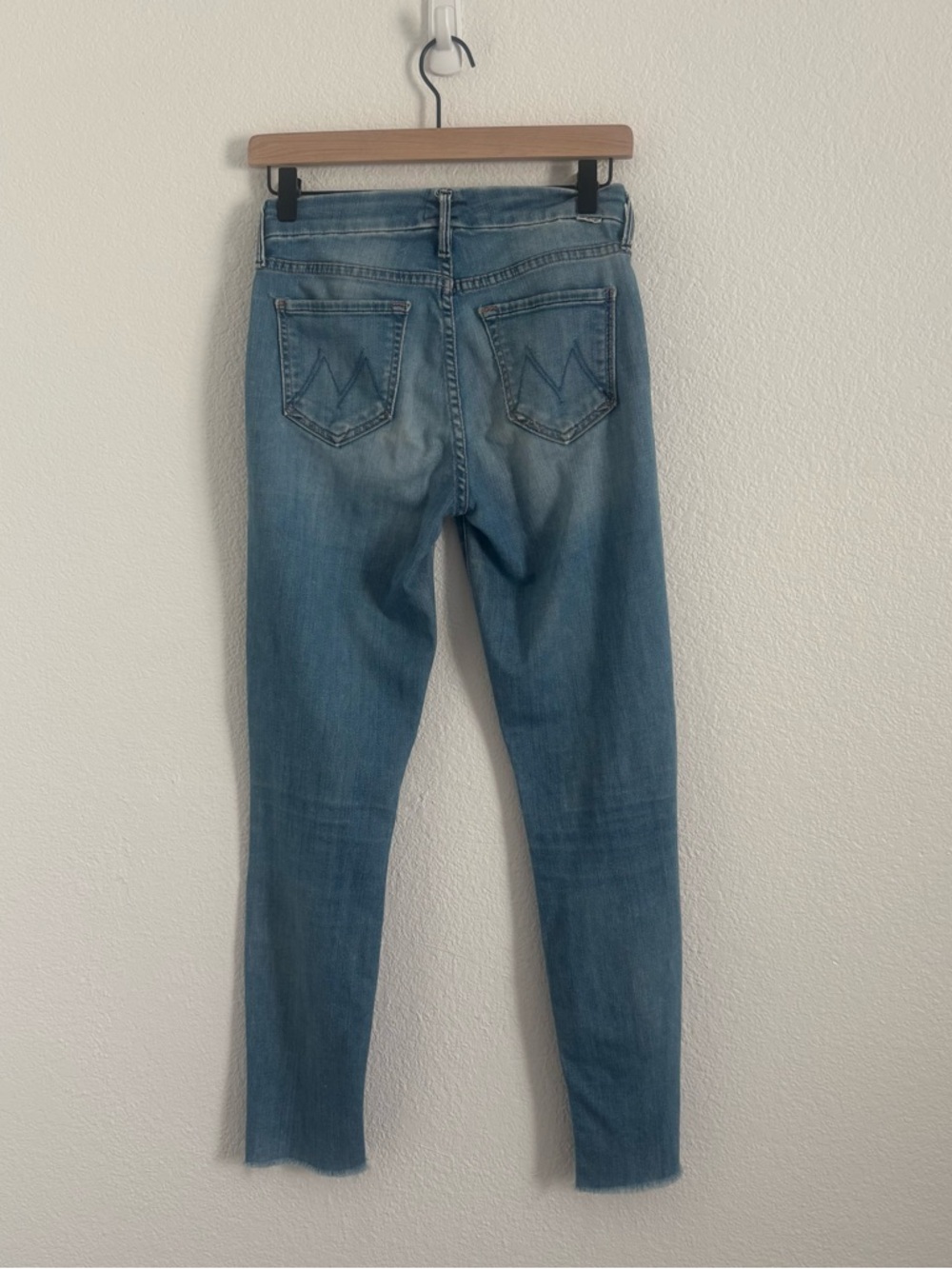 MOTHER Women's Size 25 Blue The Looker Ankle Fray Jeans - Picture 6 of 6
